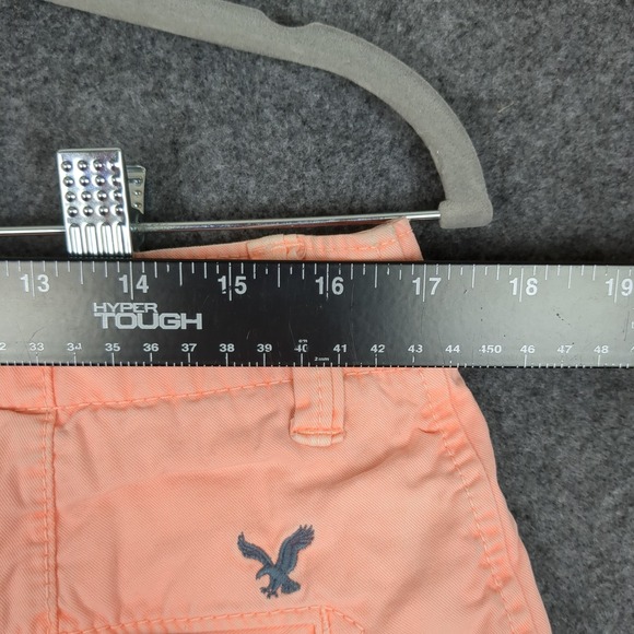 American Eagle Outfitters Mens Shorts Peach Size 32 Cotton Flat Front Casual - Picture 11 of 14
